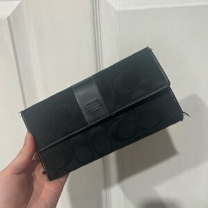 Coach Black Signature Clutch